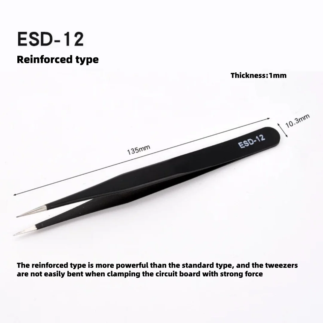ESD Anti-Static Precision Tweezers Set