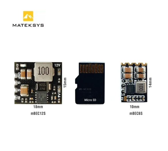 MATEK MICRO BEC 6-60V TO 5V/9V/12V-ADJ MBEC12S Step-Down Regulator Module
