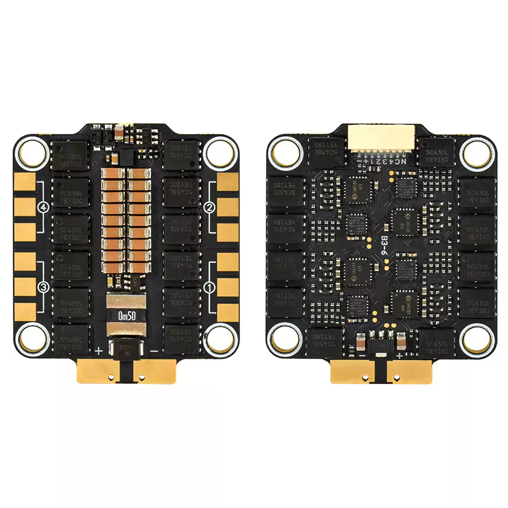 9imod F405 FPV Drone Stack, F405 Flight Controller + 55A/60A 4-in-1 ESC for FPV Freestyle & Racing Quadcopter