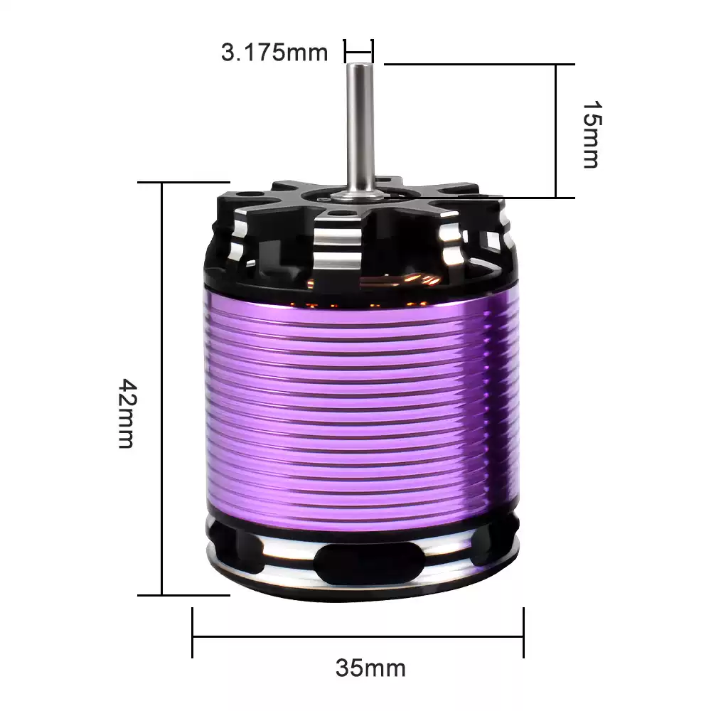 3542 Outrunner Brushless Motor Combo, AM32 80A Brushless ESC Power System for 1/10 1/12 RC Rock Crawler Cars