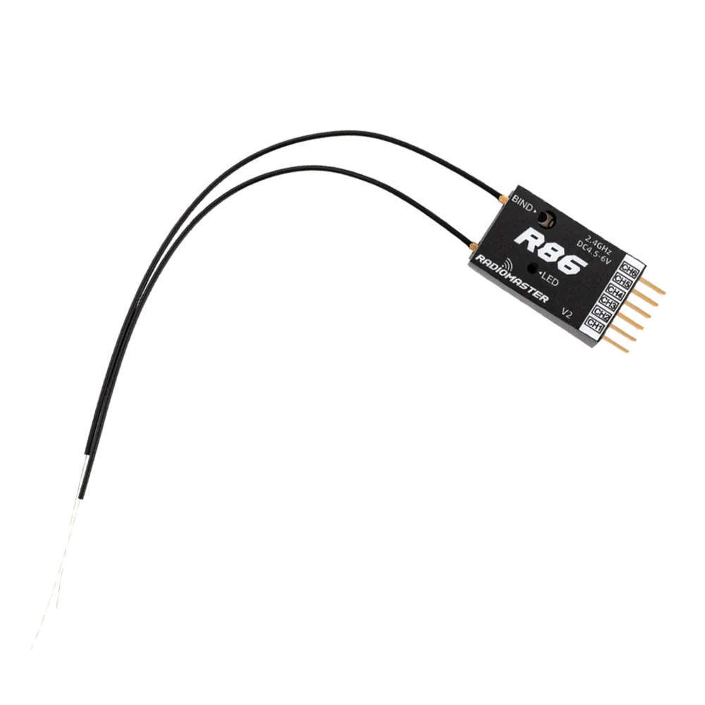 RadioMaster R86 V2 6ch Frsky D8 D16 and Futaba SFHSS Compatible PWM Receiver