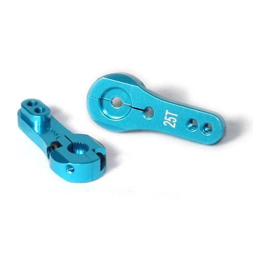 25T Blue/Red Aluminum Anodized Servo Horn 35MM Long — wholesale and OEM supply