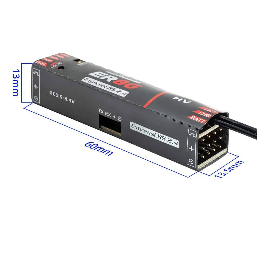 ER8 2.4GHz ELRS PWM Receiver