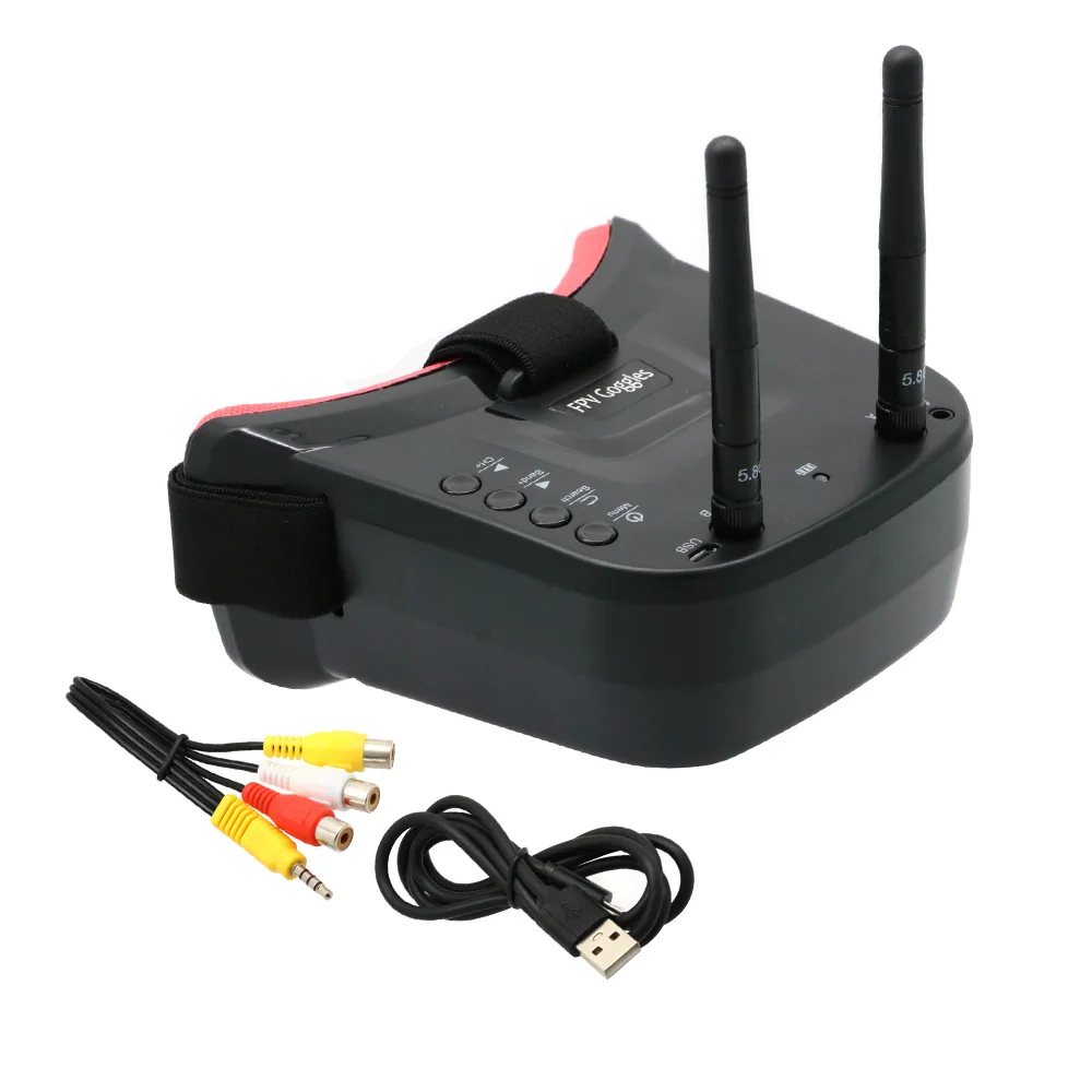 5.8G FPV Goggles & Camera Complete Kit (Dual Antenna, 40CH)