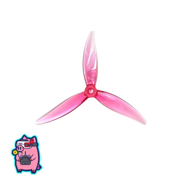 HQProp FlowerPig R29V4 3-Blade Propeller (Set of 4) - Pink