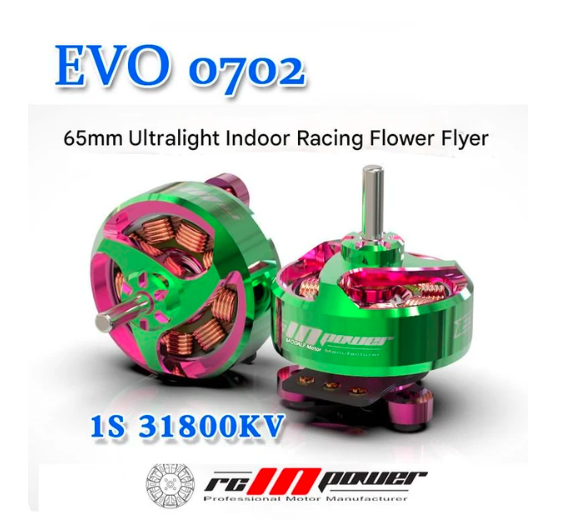 RCinPower Evo 0702 - 31800KV 1S FPV Micro Brushless Motor