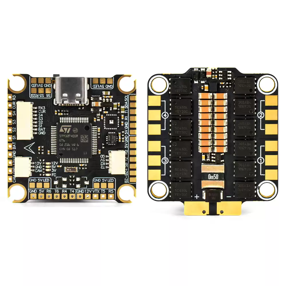 9imod F405 FPV Drone Stack, F405 Flight Controller + 55A/60A 4-in-1 ESC for FPV Freestyle & Racing Quadcopter