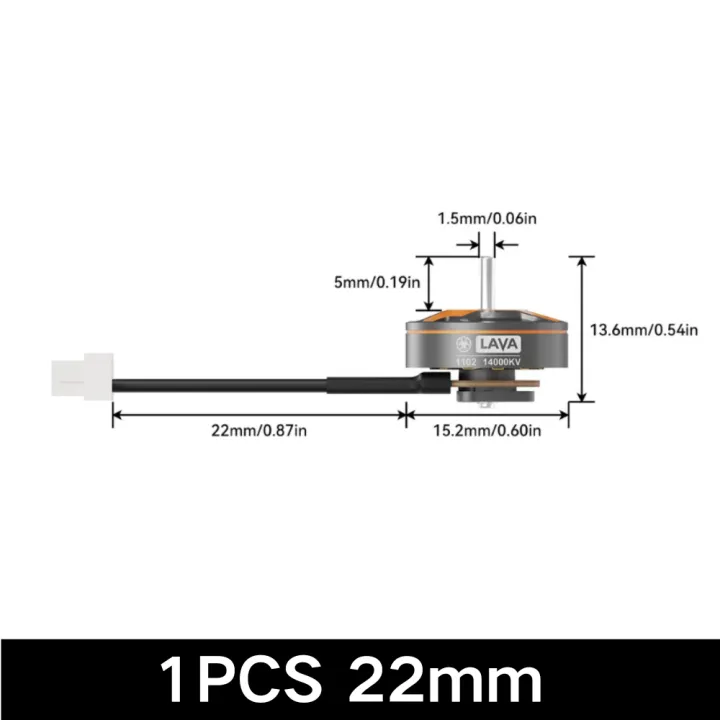BETAFPV LAVA 1102 14000KV 22/44mm Cable Length Brushless Motor