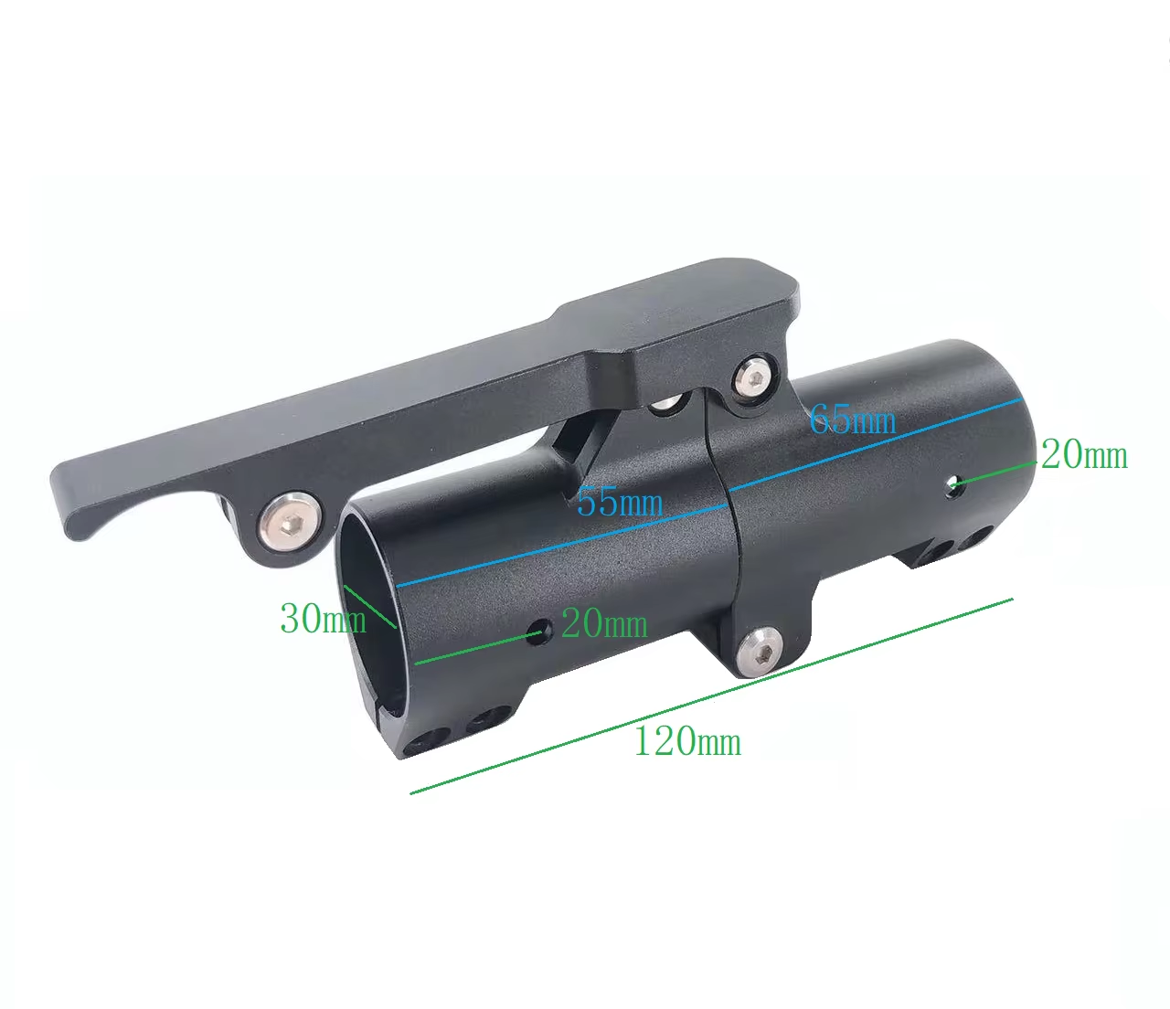 Aluminum Alloy Folded Release Parts 30mm 40mm 45mm 50mm Anti Virtual Folding Arm Carbon Tube Fixed Seat for RC Agriculture UAV