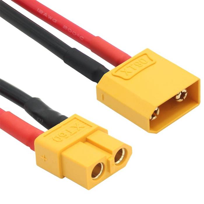 XT60 Female to XT90 Male Pigtail Adapter - 150mm