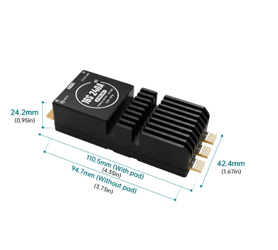 WBP Atlas Sink 16S240A G1 AM32 ESC 5-16S LiPo 240A Continuous 300A Peak