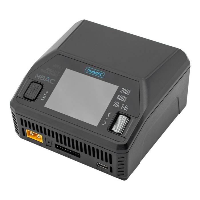 ToolkitRC M8AC 600W 20A 1-8S AC/DC Smart Charger - XT60