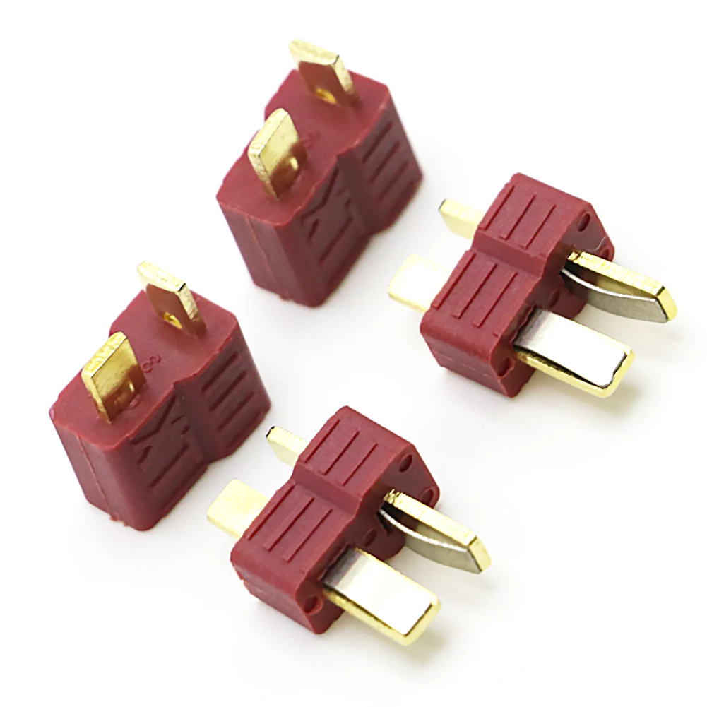 Non-Slip T-Plug (Deans Style) Connectors (Male + Female)