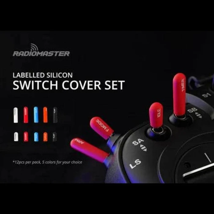 RadioMaster Labeled Silicon Switch Cover Set (Short) — wholesale and OEM supply
