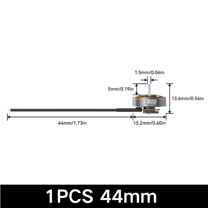 BETAFPV LAVA 1102 14000KV 22/44mm Cable Length Brushless Motor
