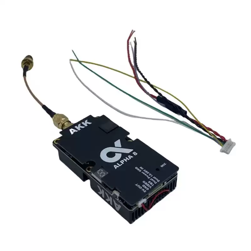 AKK ALPHA 8 8W (8000mW) 5.8GHz FPV VTX Wireless Video Transmitter for FPV Racing Drone