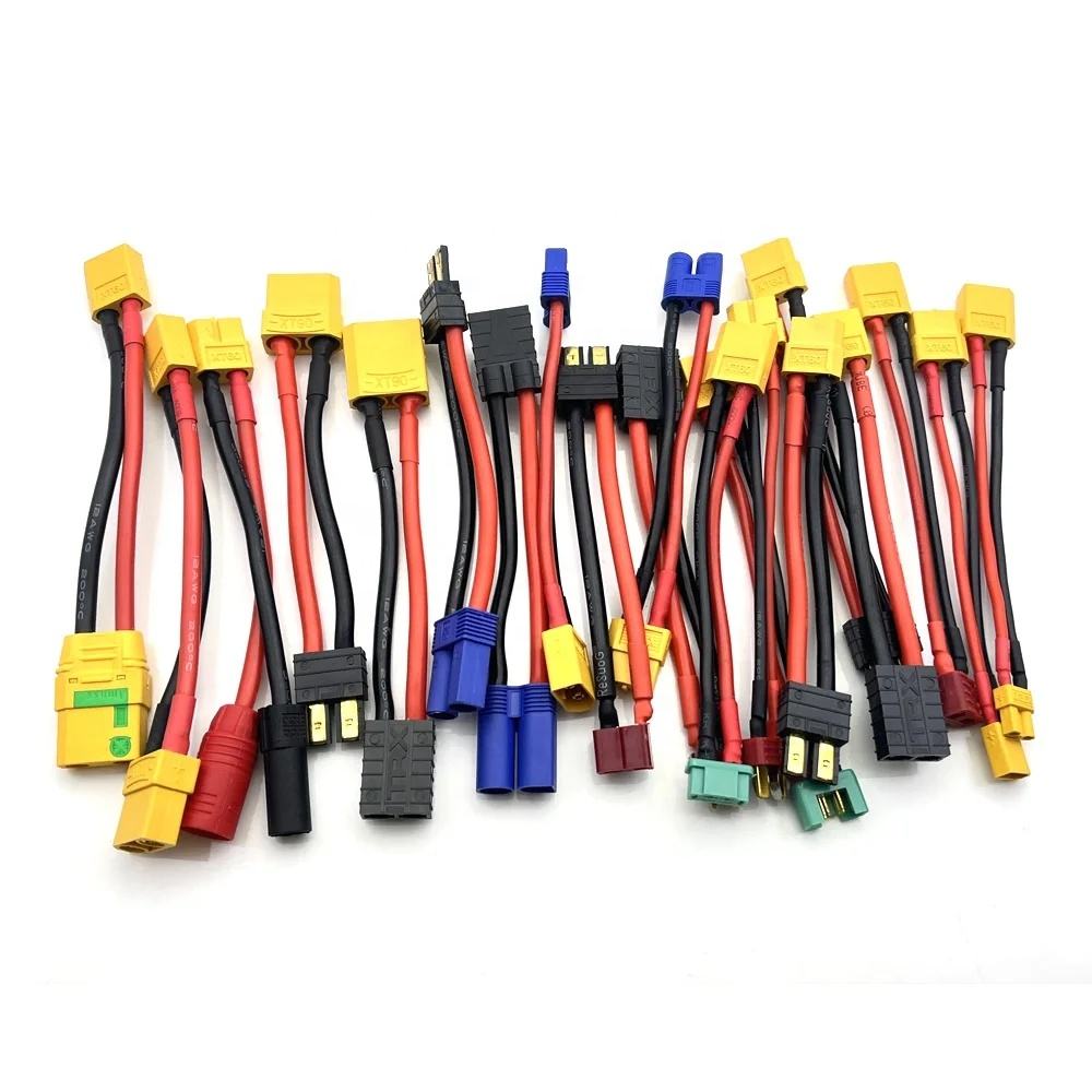 Amass XT60 XT30 XT90 T-Plug Power Lead with 100mm 12AWG Wire