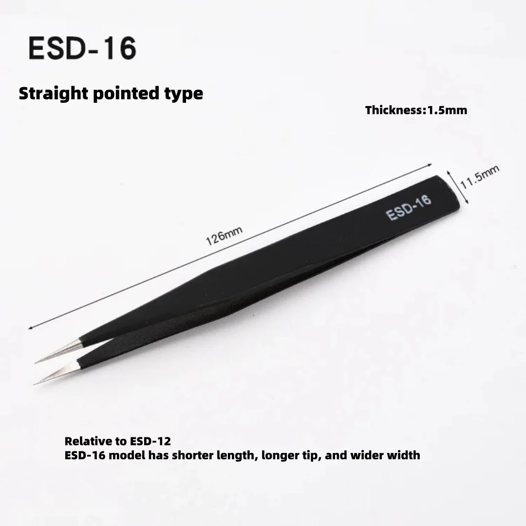 ESD Anti-Static Precision Tweezers Set