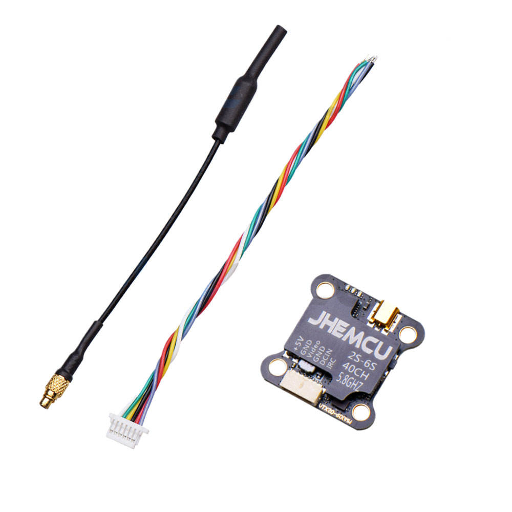 JHEMCU VTX20-600 5.8G 40CH PitMode 7-26V Adjustable VTX for RC Racing Drone