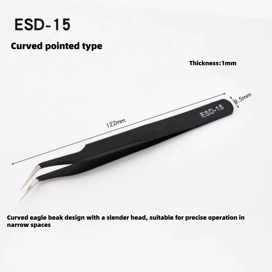 ESD Anti-Static Precision Tweezers Set