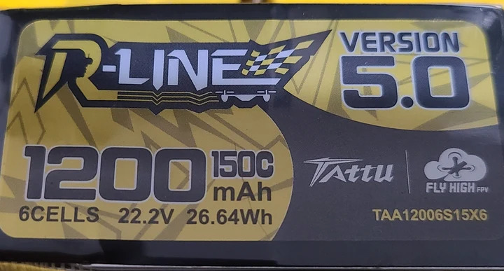 Tattu 6S 1200mAh R-Line 5 by FlyHighFPV