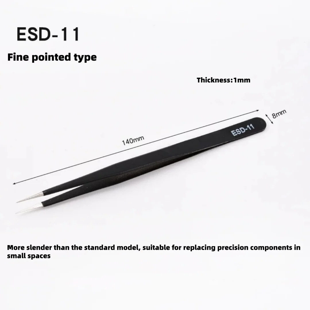 ESD Anti-Static Precision Tweezers Set