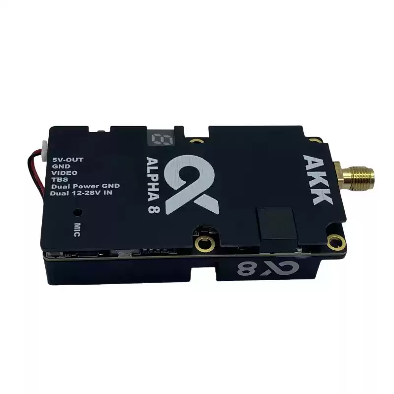 AKK ALPHA 8 8W (8000mW) 5.8GHz FPV VTX Wireless Video Transmitter for FPV Racing Drone — wholesale and OEM supply