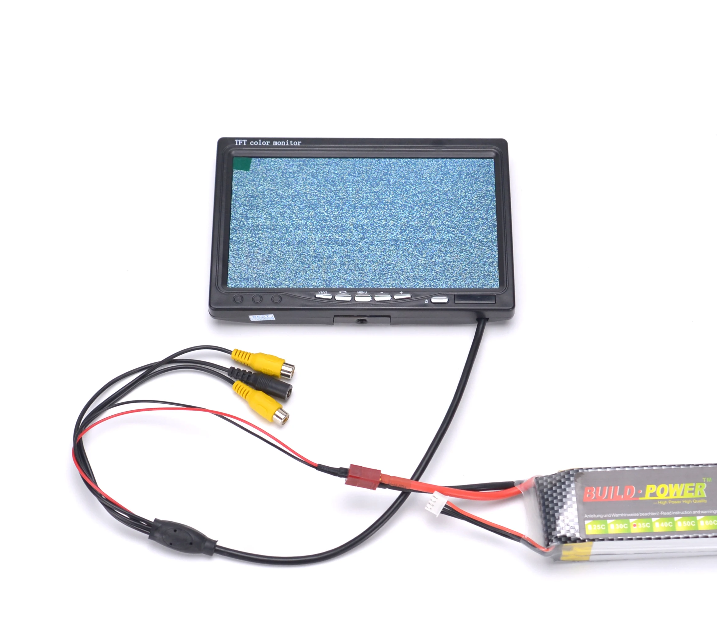 7 Inch FPV Monitor 1024x600 LCD Screen for Ground Station