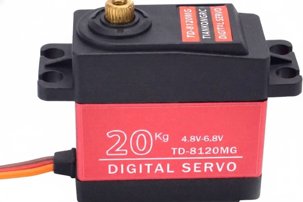 20KG Waterproof Digital Servo (Full Metal Gear, 180°) w/ 25T Horn