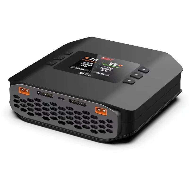 ISDT K4 AC 400W / DC 600W X2 45A Smart Dual Channel Charger for 1~8S LiFe LiIon LiPo 1400mah Battery