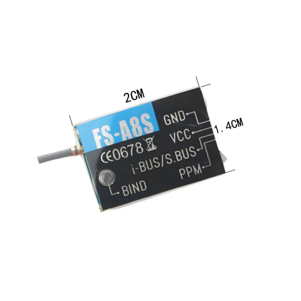 FS-A8S V2 Mini Receiver for FS-i6/i6X (AFHDS 2A)