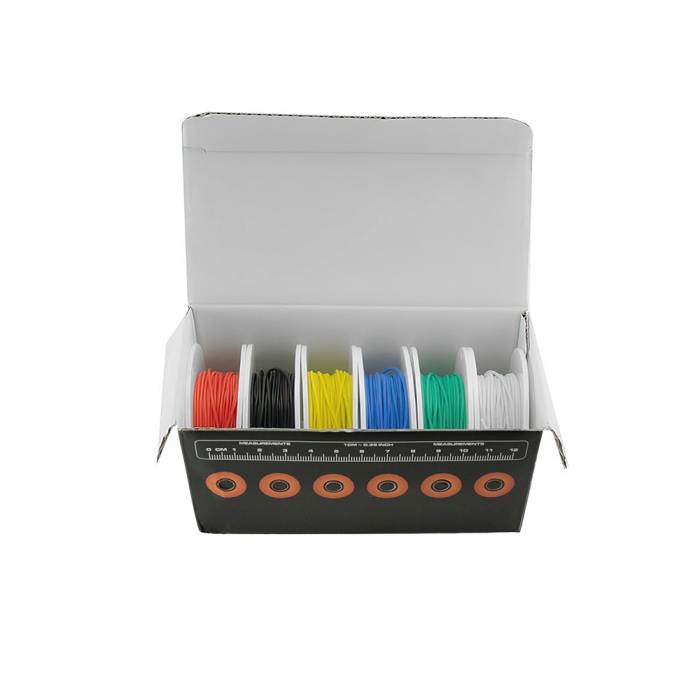 Silicone Wire 6 Roll Build Kit - 28AWG