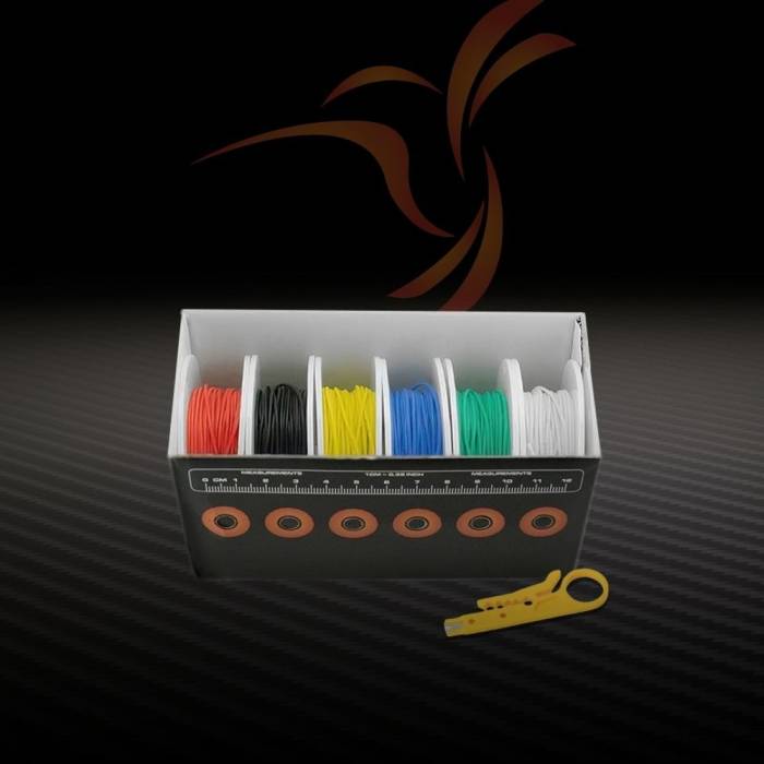 Silicone Wire 6 Roll Build Kit - 28AWG