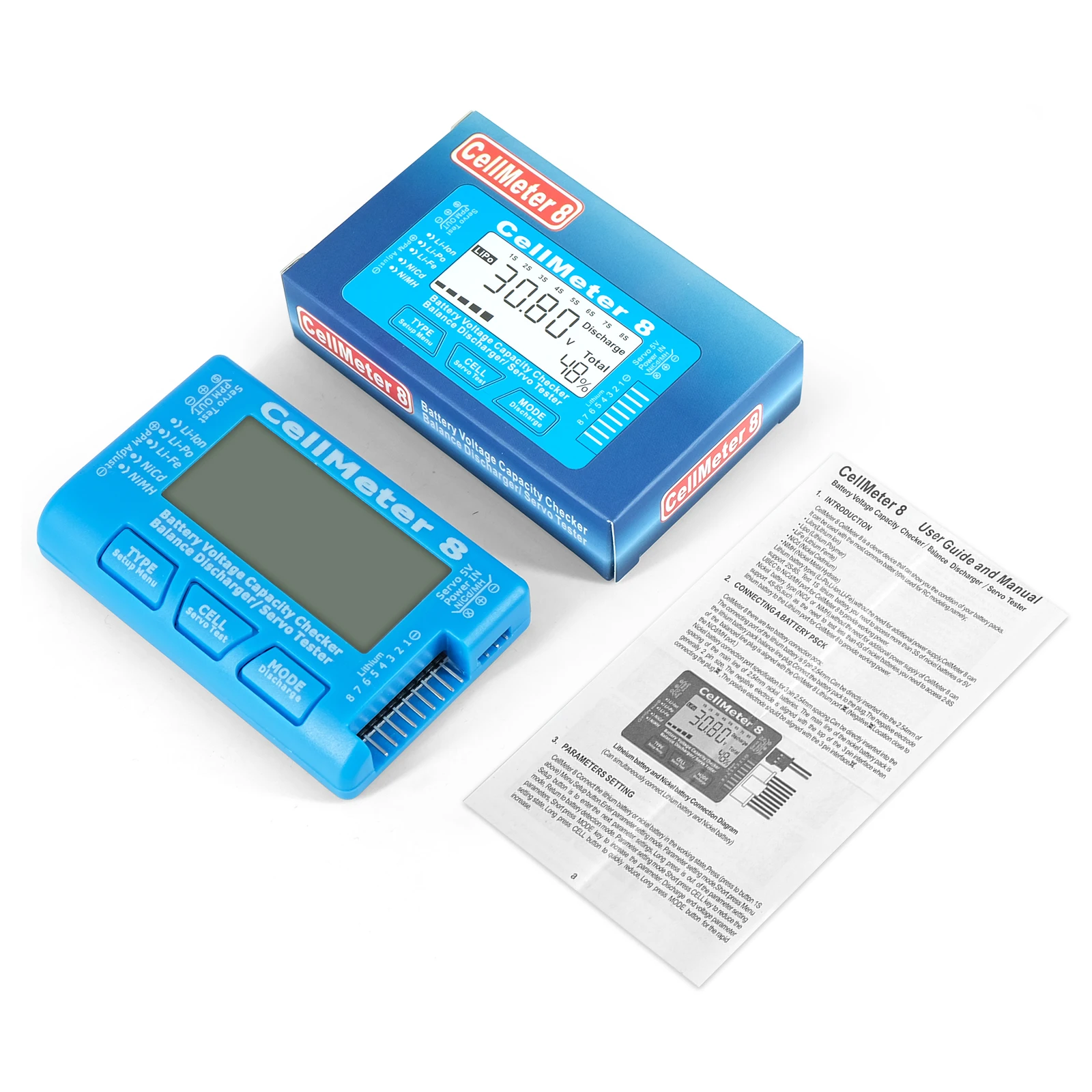 High Precision Digital Battery Capacity Checker & Voltage Tester