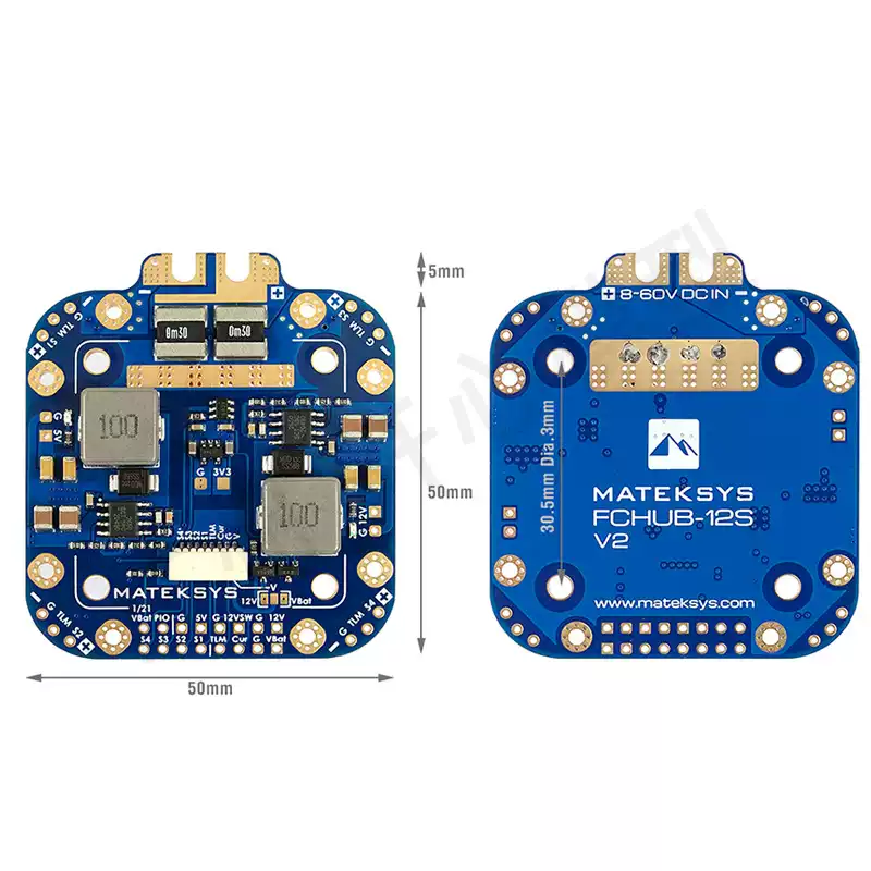Matek FCHUB-12S V2 440A PDB 5V 12V FPV X-class