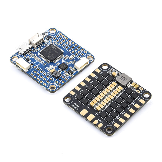 F4 V3S PLUS Betaflight Flight Controller & 4-in-1 ESC Stack for FPV