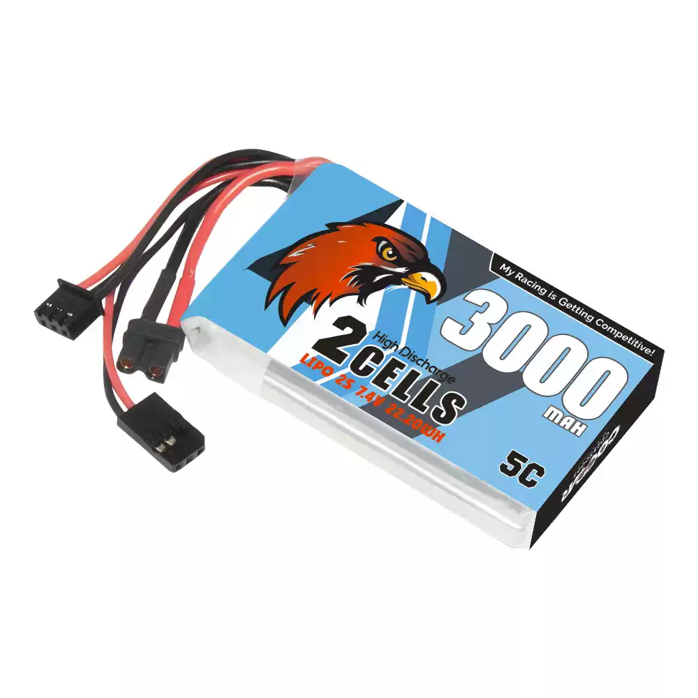 EagleCrane 3000mAh 2S 7.4V 5C LiPo Battery, Transmitter Battery for Futaba T16IZ / 10PX Remote Controller — wholesale and OEM supply