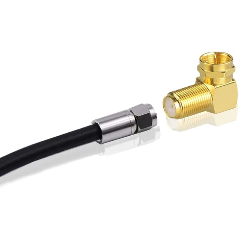 SMA Male to SMA Female 90° Adapter (Right Angle, Gold Plated)