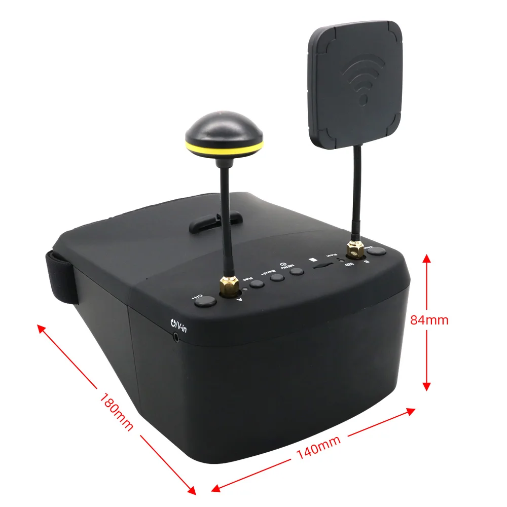 EV800D 5.8G 40CH True Diversity FPV Goggles w/ DVR (5" Detachable Screen)