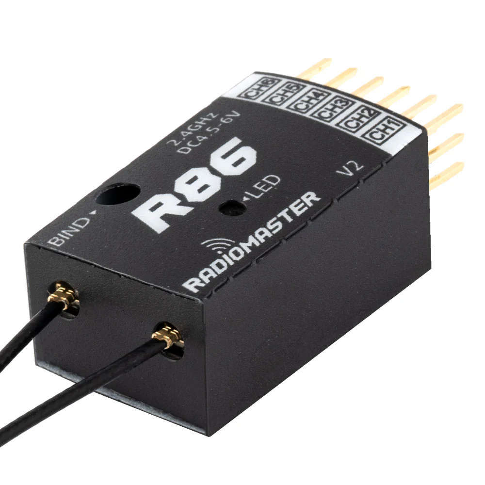 RadioMaster R86 V2 6ch Frsky D8 D16 and Futaba SFHSS Compatible PWM Receiver