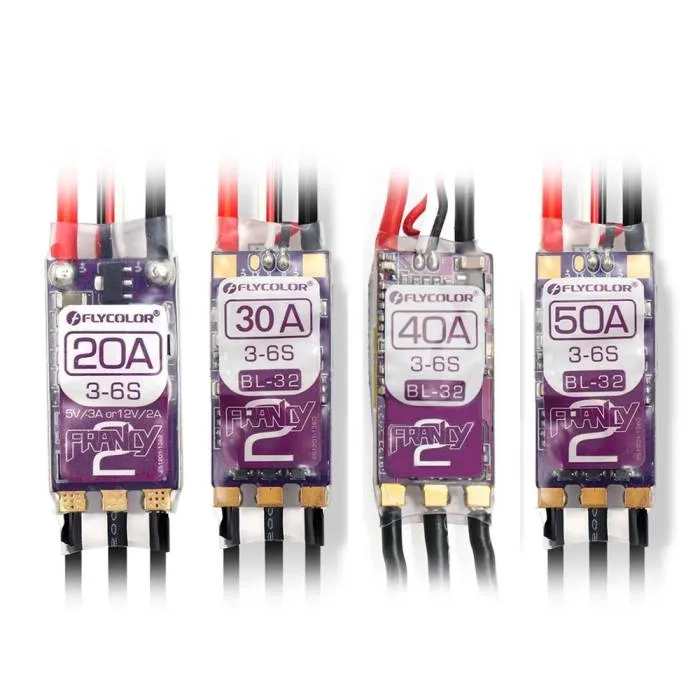 FLYCOLOR Francy 2 BLHeli_32 3-6S 20A/30A/40A/50A ESC — wholesale and OEM supply