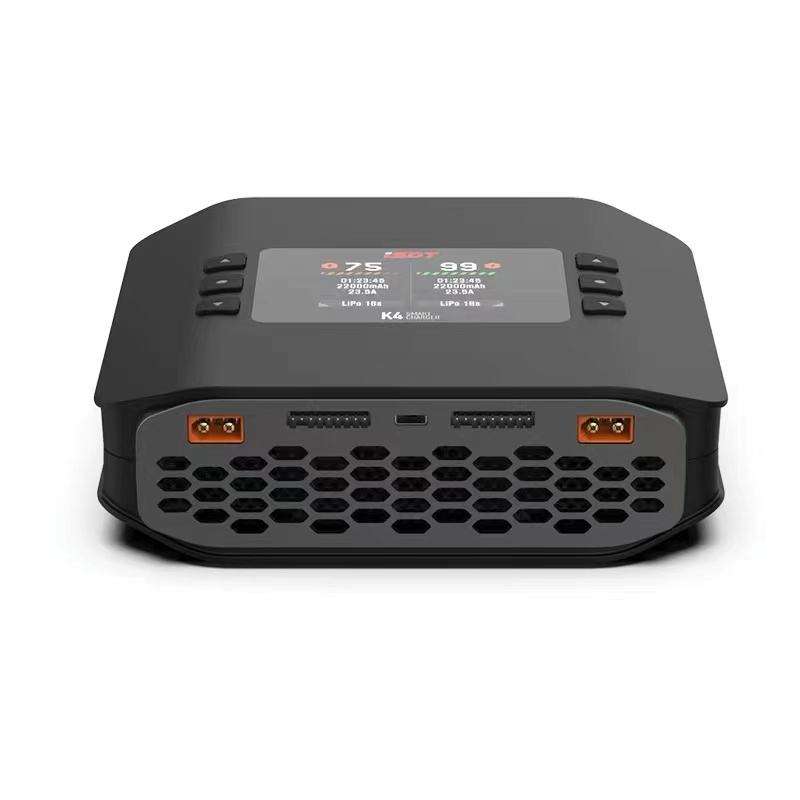 ISDT K4 AC 400W / DC 600W X2 45A Smart Dual Channel Charger for 1~8S LiFe LiIon LiPo 1400mah Battery — wholesale and OEM supply