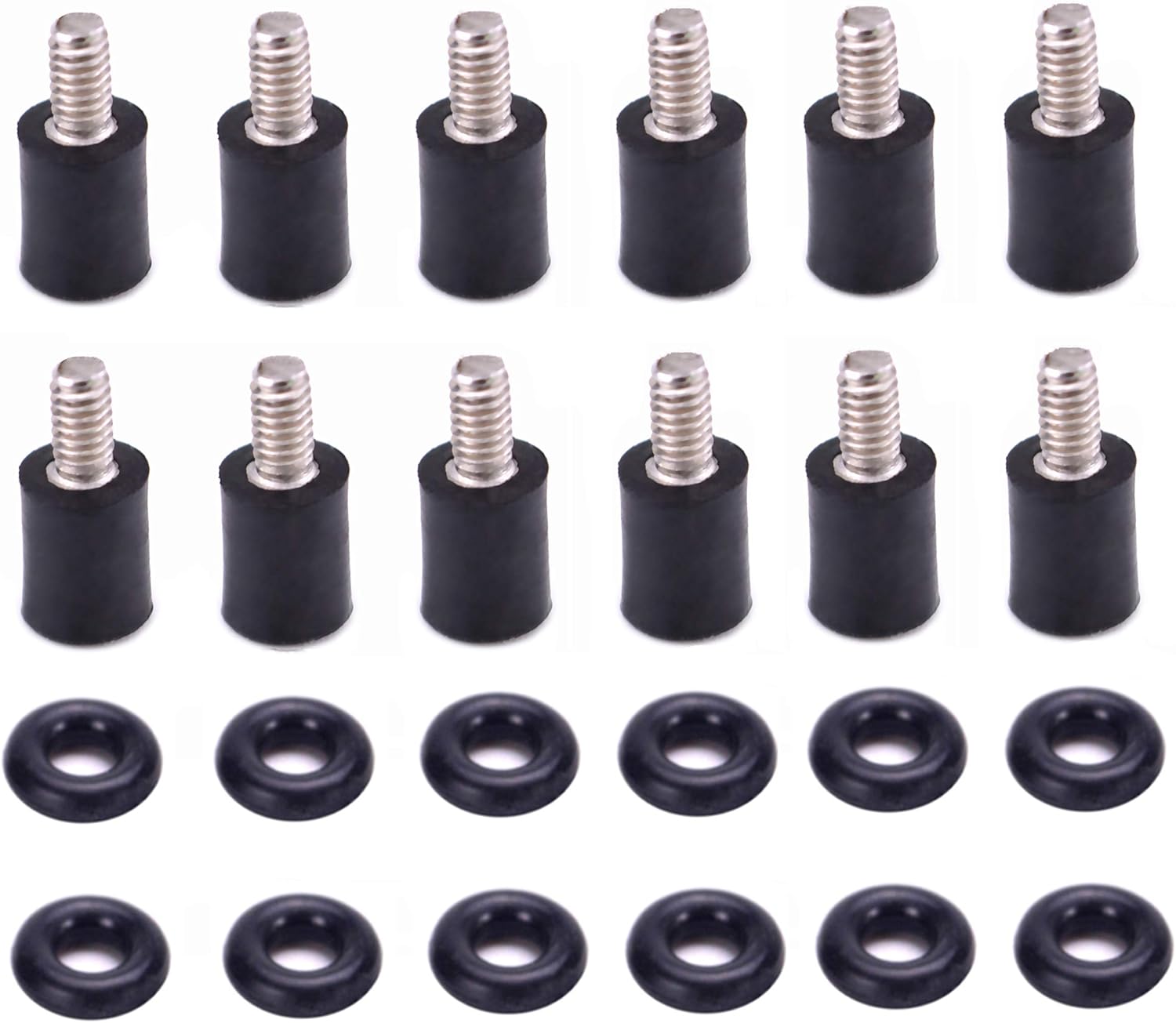 M2 Rubber Vibration Dampers & Standoffs for Mini FPV Flight Controller (12pcs) — wholesale and OEM supply