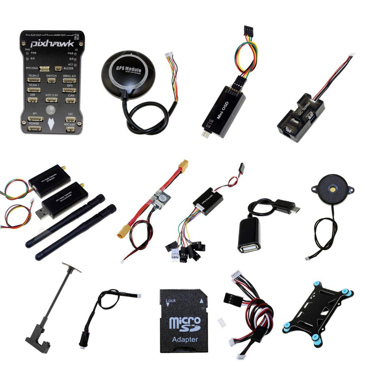 Pixhawk 2.4.8 Full Combo - M8N GPS + 3DR Telemetry + OSD + PM + I2C — wholesale and OEM supply