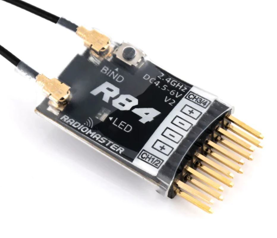 RadioMaster R84 V2 4ch Frsky D8 D16 and Futaba SFHSS Compatible PWM Receiver — wholesale and OEM supply