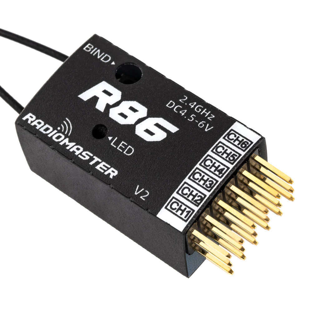 RadioMaster R86 V2 6ch Frsky D8 D16 and Futaba SFHSS Compatible PWM Receiver — wholesale and OEM supply