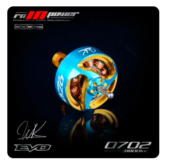 RCinPower Evo 0702 - 31800KV 1S FPV Micro Brushless Motor — wholesale and OEM supply
